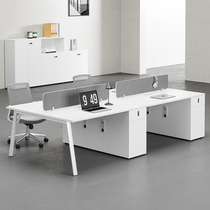 Desk chair combination minimalist modern employee position staff computer desk 24 6 people with financial desk office furniture