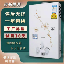 Domestic gas water heater gas natural gas liquefied gas bathing water pressure-free rental housing 6 liters 16 liters strong drainage