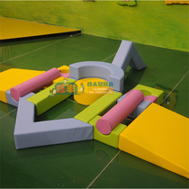 Early education Parent-child Garden Childrens teaching aids Soft space building blocks build color combination multi-functional medium-sized building blocks 19 pieces