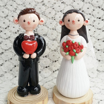 diy handmade cartoon soft pottery doll stone plastic wedding wedding anniversary Valentines Day doll gift to customize