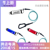 free diving safety rope Lanyard surfing sea training free diving underwater depth training competition hand rope