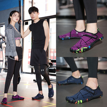 Tracing five-finger shoes couple shoes yoga shoes womens soft bottom non-slip indoor fitness treadmill shoes womens special skipping shoes
