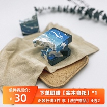 (Sea Salt Handmade Soap) Bath Soap) Natural Handmade Cold Soap) for oily skin) Repairing cutin