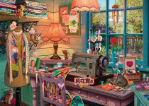 Super clear color cross stitch redrawing drawing paper source file sewing machine table 450-321