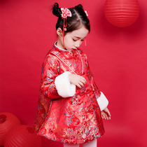 New Year dress girls New Years dress children Tang suit Han suit winter Chinese style festive baby year old baby New Year clothes