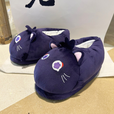 taobao agent Cute velvet slippers, plush, Birthday gift