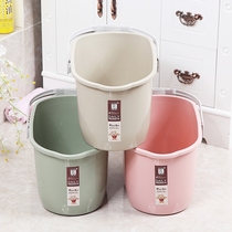 Rubber cotton mop bucket household sponge flat mop cleaning bucket rectangular portable plastic bucket wash bucket
