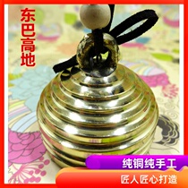 Yunnan Lijiang Dongba Highland hand-made car hanging tower bell pure copper bell clang metal wind bell Pet bell