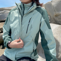 Color Patch Jacket Jacket Women Three-in-One Detachable Winter 2021 New Plus Plus Plus Plus Size Men