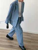 yghome Korean loose casual suit jacket men 2021 niche design sense streamer decoration suit suit suit suit