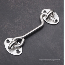 Stainless steel bolt-free door lock lock door bolt door clasp door clasp wooden door door door bathroom door bolt adhesive hook door hook