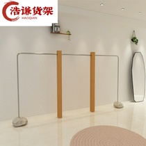 Womens special clothing store shelves Display shelves Floor-to-ceiling hanging clothes poles Childrens clothing solid wood stone Nakajima display rack