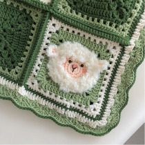 What does Pippi Liu do today DIY hand woven blanket CUTE Sheep Baa Baa blanket material package wool knitting