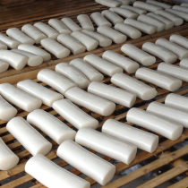 Taizhou specialty handmade rice cake farm water mill handmade white rice cake bulk vacuum Zhejiang Wenling rice cake