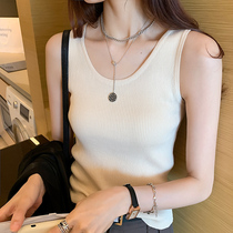thatxiaov knitted camisole Vest Women autumn 2021 new sexy outer wear sleeveless top base shirt
