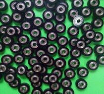 Polyurethane PU rubber-coated bearing Black rubber-coated wheel pulley 683 Outer diameter 12 thickness 3 m 3 m UMBB3-12