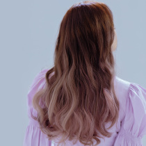 Pink Age Shot Film Salon Color Hair 1 Pieces Glamorous Wave Roll# ombre gradient color curling film