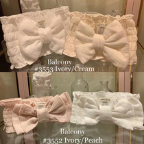 BALCONY Korea 2021 summer sweet cute bow hair band hair band Female