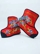 Drama female fast boots female color fast hidden wedge female hit shoes wu dan boots flat thin bottom embroidered Ladys fast boots play shoes