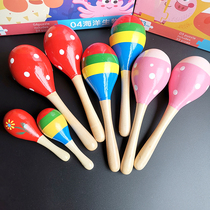 Kindergarten morning exercise training dumbbell sand hammer early education percussion instrument toy treasure dance props children
