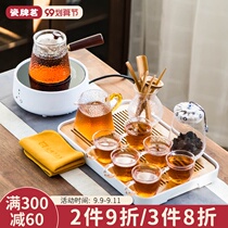 Electric pottery stove tea glass teapot household flower teapot tea kettle tea maker cooking tea stove set