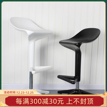 Nordic bar chair spoon creative rotating bar stool simple front bench chair telescopic high stool lifting home bar chair
