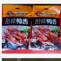 Jiujiu sweet spicy duck tongue 70g duck snacks leisure specialty food many provinces
