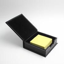 Business leather note box change post-it note storage box business card box card box key stationery office supplies