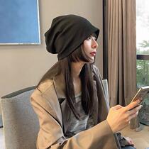 Red Star of the same paragraph hat female New 2021 Autumn lunar November sub-wool pullover Baotou cold cap knitted dui dui mao