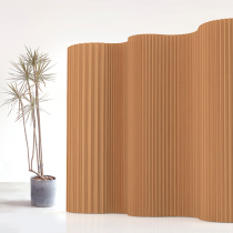 Paper exquisite organ paper Wall exhibition hall white screen partition folding screen activity telescopic high partition wall baffle background wall