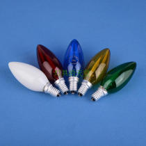 Candle bulb ordinary incandescent bulb E14 small screw tip cannon color small bulb C35 table lamp crystal lamp
