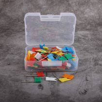 Map Mark small red flag nail creative sail nail soft board painting children safety pin handicraft class 100 per box