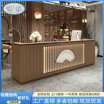 New Chinese reception desk Chinese style creative cashier Large hotel beauty salon front desk Cinema counter Bar
