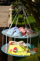 Cashmere cardigan double-layer thickened clothes basket drying net drying basket tile drying rack sweater drying net