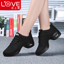 Love dance new modern dance shoes female adult net dancing shoes female soft bottom sailors breathable square dance womens shoes