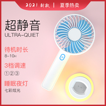 USB hanging neck fan lazy small hanging neck electric fan student dormitory portable mini Silent Wind big portable hand office desk desktop household kitchen charging electric fan