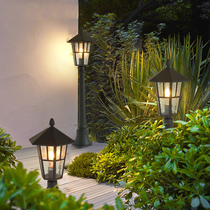 American Minimalist Outdoor Grass Terrace Lamp Solar Waterproofing Courtyard Lamp Outdoor Villa Garden Grass View Lamp Column Lamp