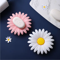 Small Daisy soap box creative personality cute toilet drain household soap box student dormitory soap rack
