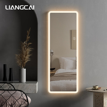 Smart full-length mirror with light frameless fitting mirror Net red light luxury LED explosion-proof touch dressing mirror Household wall hanging