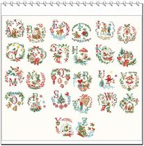 Cross-stitch drawings redrawn source file Our Christmas alphabet Figure 2