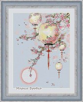 Cross stitch drawings Electronic drawings redraw source files Peach blossom palace lights