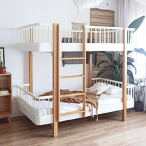 Premium shop high and low bed adult solid wood mother two double Nordic simple male and female furniture children up and down bed