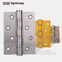 Top solid wood door stainless steel hinge door 4 inch flat open hinge bearing silent 3mm thickened one price