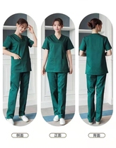 Hospital operating room clothes wash clothes men and women short sleeve long sleeve full cotton doctor drawstring split suit brush handwear