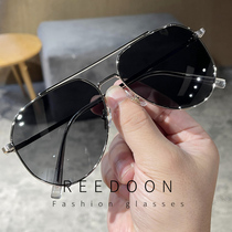 Sunglasses mens 2022 Driving dedicated pilot double beam polarized driving mirror sunglasses retro net red tides