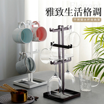 Drain cup holder home creative Nordic kitchen living room water cup upside down multi-layer coffee cup red wine glass shelf