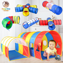 Childrens Sunshine Rainbow Tunnel Crawling Kindergarten Baby Drilling Cave Infant Indoor Tent Early Education Toys