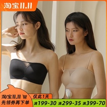Strapless underwear Xia female bra wrap chest no trace no steel ring thin invisible chest gathering non-slip
