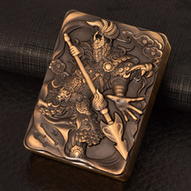 ZORRO ZORRO kerosene lighter pure copper block increased heavy armor ornaments three-dimensional old carving Zhao Yunzilong