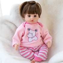 Simulation doll toy Baby girl soft silicone full soft rubber doll reborn sleeping talking fake doll